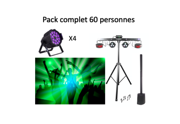 Pack complet 60 personnes